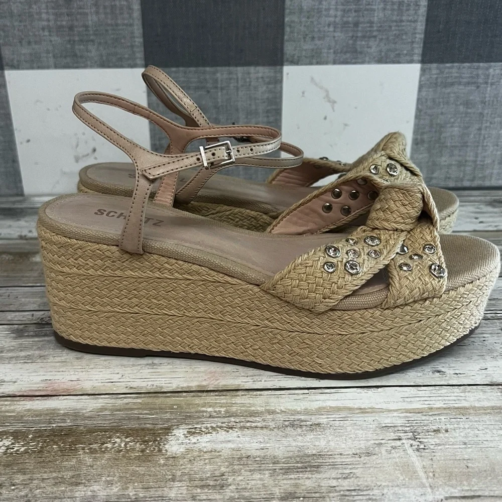 Schutz Dyandre Espadrille Platform Sandal